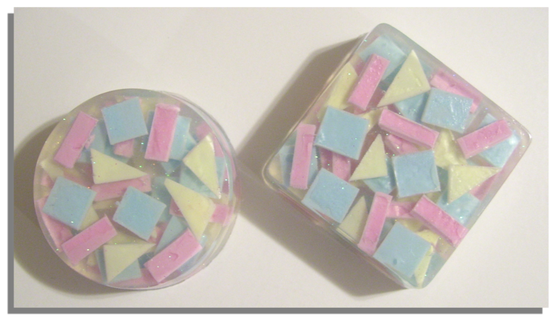 DELIGHTFUL PAIR OF CONFETTI BARS